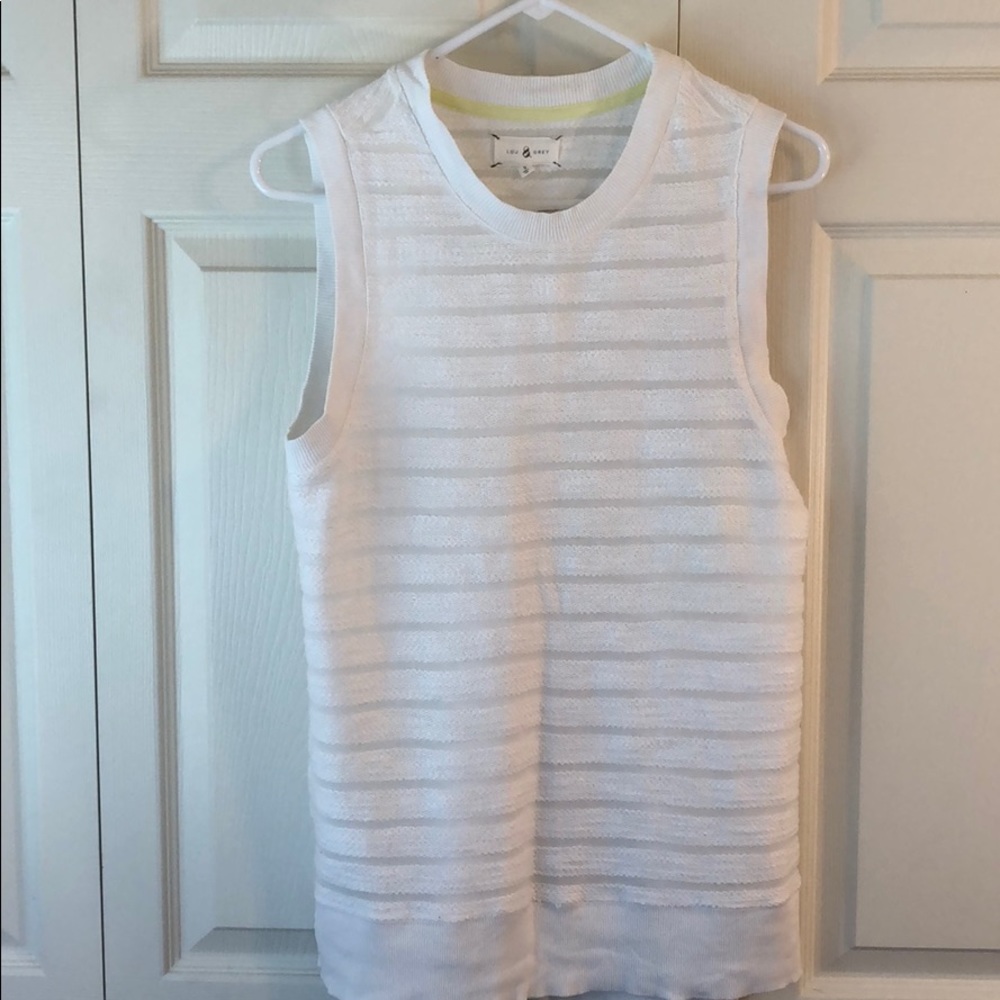 Knot, mixed media tank